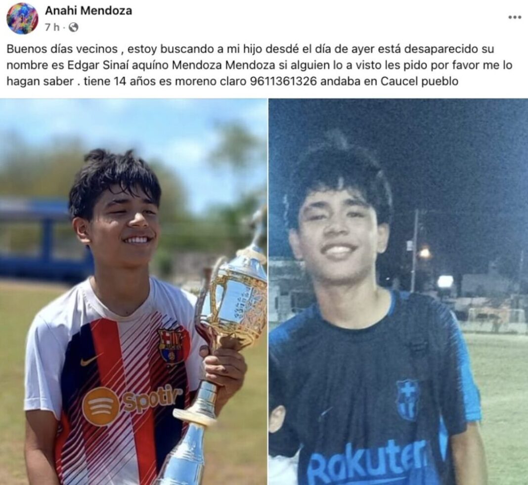 Madre pide el apoyo de la sociedad para localizar a su hijo en Caucel Pueblo
