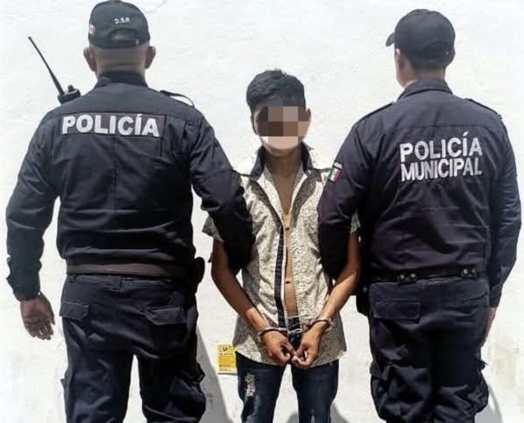 Detenido por asaltar con arma blanca en Progreso, Yucatán