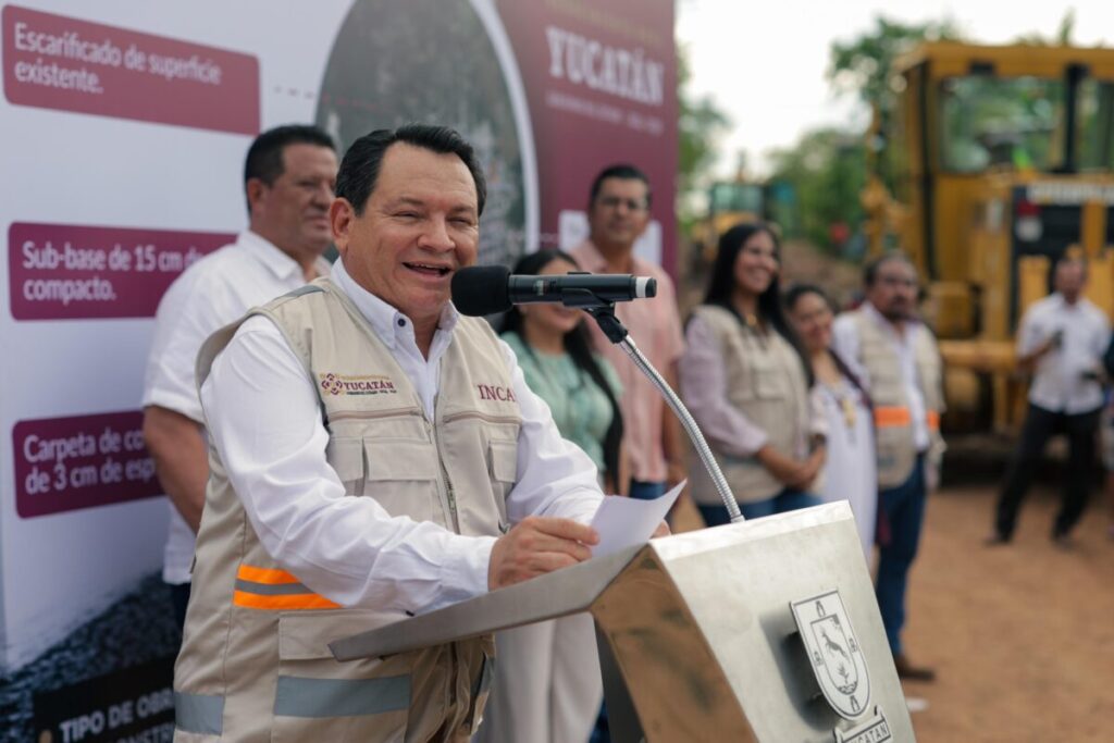 Gobernador Joaquín Díaz Mena transforma la movilidad en Ticul con nuevas calles