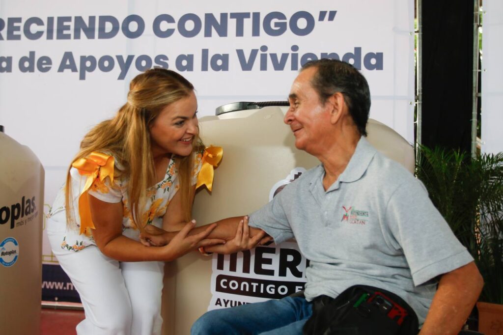 Cecilia Patrón apoya a familias con mejoras de vivienda en San José Tecoh