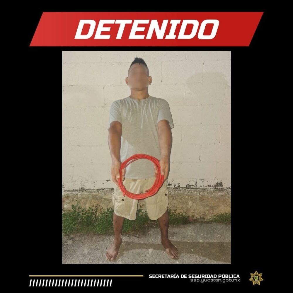 ¡Vámonos, a la cárcel por robar cablería en una escuela en Mérida!