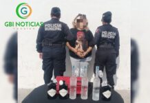 Detienen a Mariel "N" por robar alcohol en Progreso