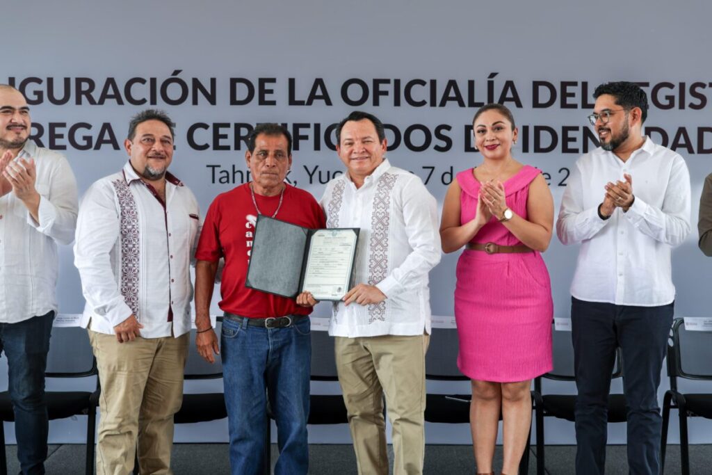 Gobierno de Yucatán reabre el Registro Civil en Tahmek