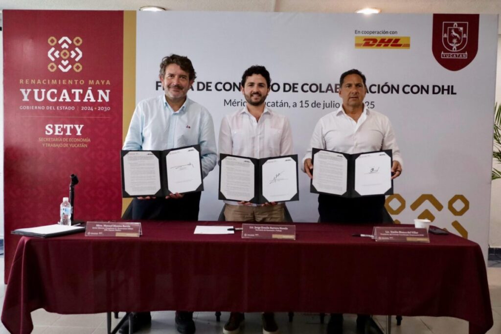 Gobierno del Estado y DHL se alían para impulsar a MiPyMEs yucatecas 