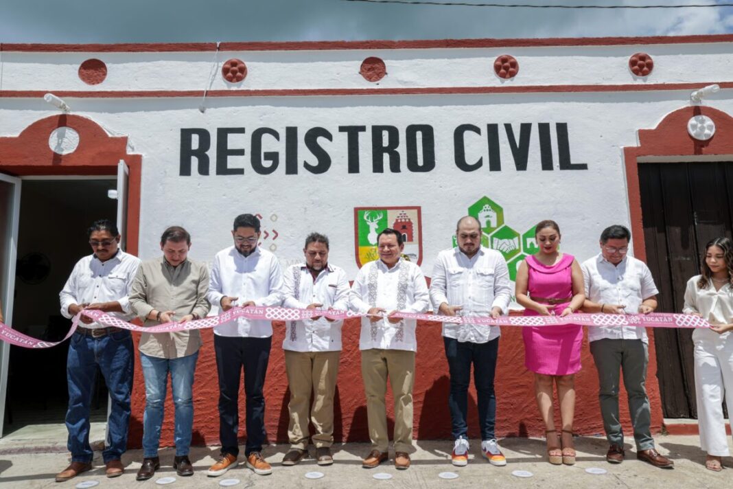 Gobierno de Yucatán reabre el Registro Civil en Tahmek
