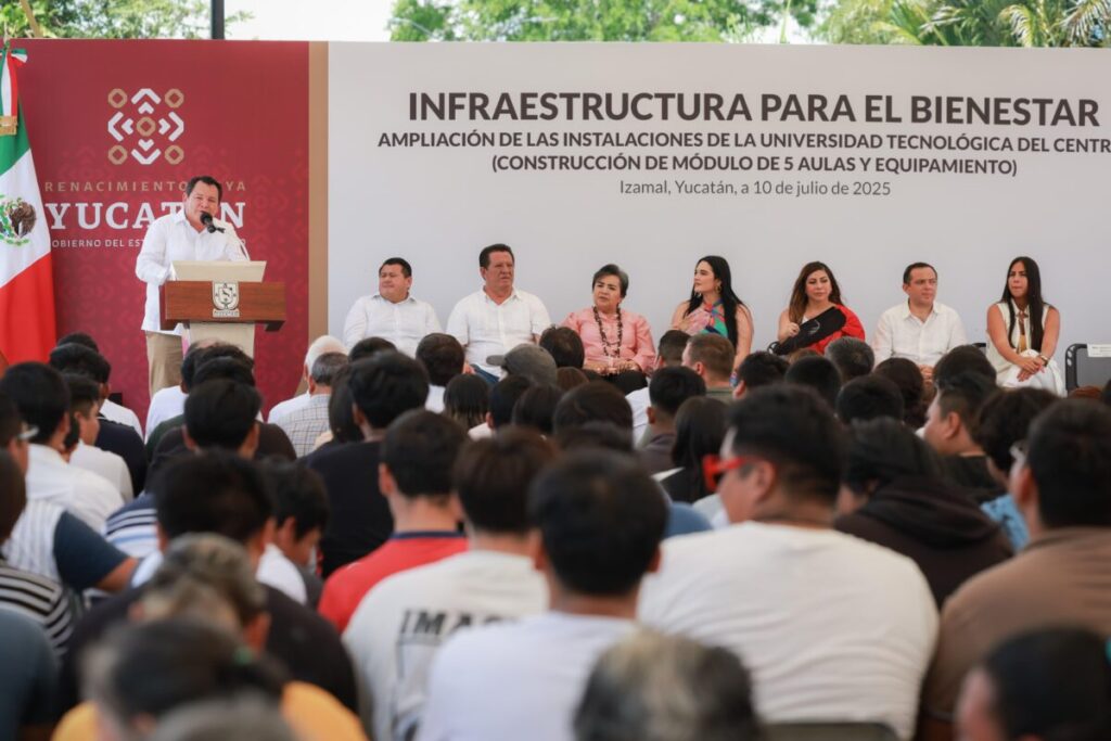 Gobernador Díaz Mena anuncia ampliación de la UTC de Izamal