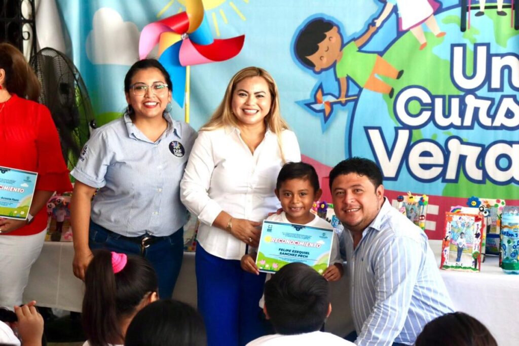 Edwin Bojórquez Ramírez y Raque Balam Rocha /Concluye con gran enseñanza para los niños y niñas el "Verano DIFerente" de Kanasín