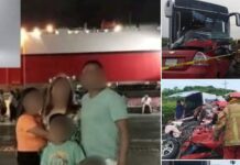 Familia completa pierde la vida en choque vial, entre ellos, hay tres menores de edad en Veracruz