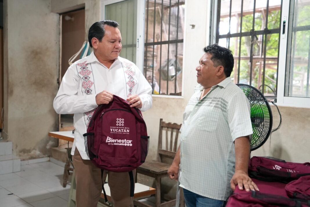 Díaz Mena genera más empleo en Huhí a través del “Bienestar en tu Escuela