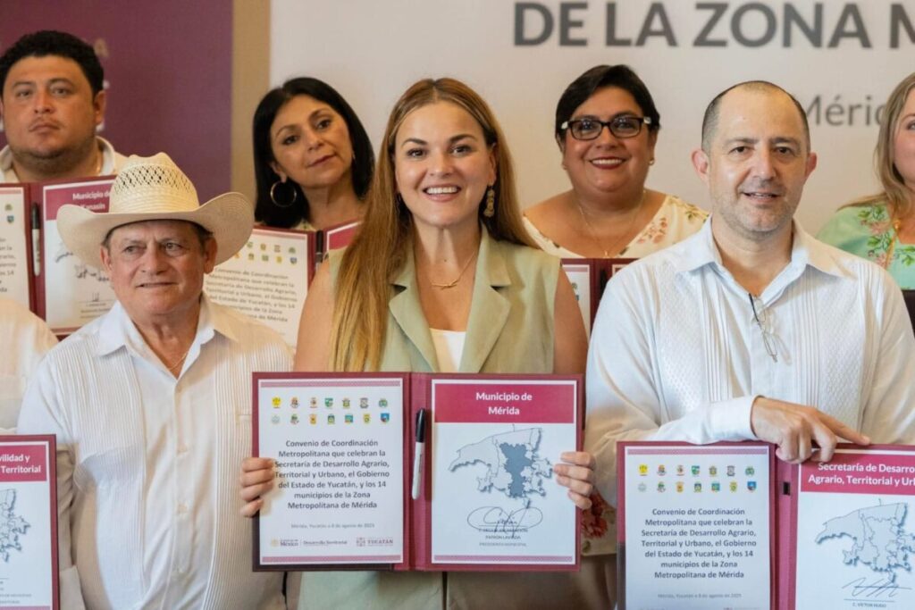 La alcaldesa Cecilia Patrón firma Convenio de Coordinación Metropolitana de Mérida