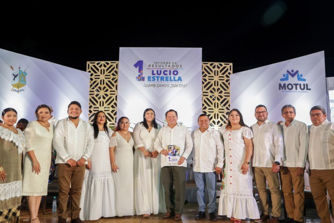 El gobernador Joaquín Díaz Mena anuncia obras de pavimentación, vivienda y apoyos al campo en Motul