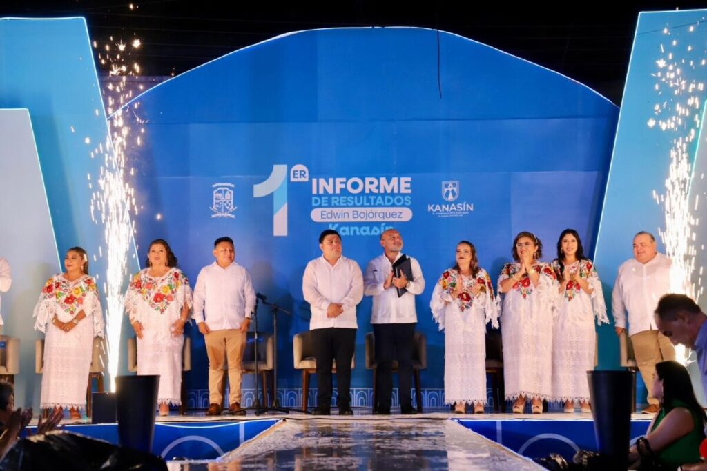 Edwin Bojórquez rinde su primer informe 2024-2027 con resultados en Kanasín 