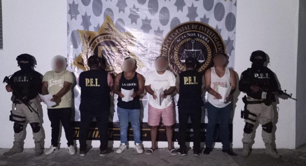 Detenidos un padrino de anexo y cuatro sujetos por violencia en fraccionamiento Juan Pablo II de Mérida