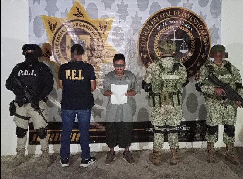 Gerardo Alejandro “N”, detenido por homicidio en Umán