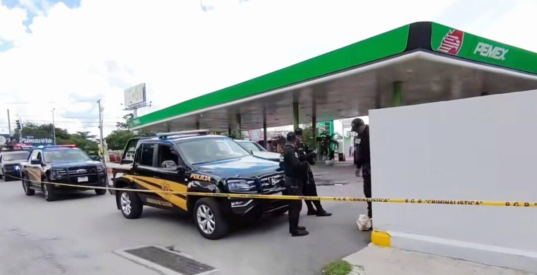 La FGR, SSP y la Guardia Nacional clausuran gasolinera en Mérida