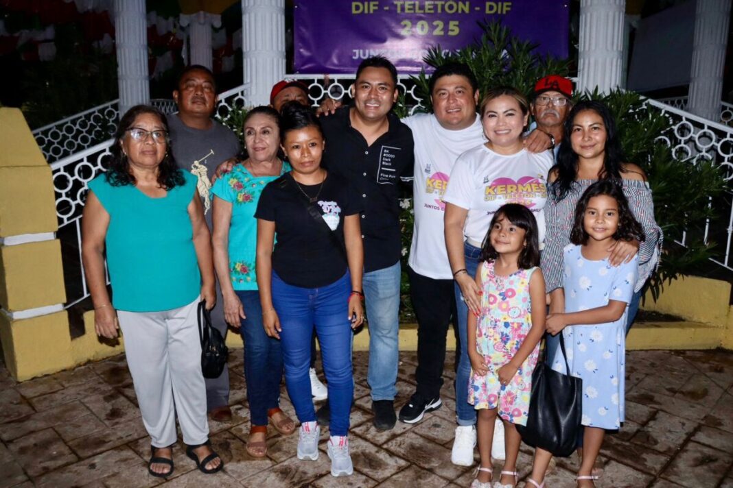 Raquel Balam Rocha y Edwin Bojórquez Ramírez/Todo un éxito el Gran Kermés Kanasín 2025 para recaudar fondos para donar al Teletón México