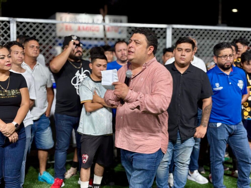 Edwin Bojórquez realiza torneo de fútbol “Prevención y tratamiento contra las adicciones y salud mental” en Kanasín