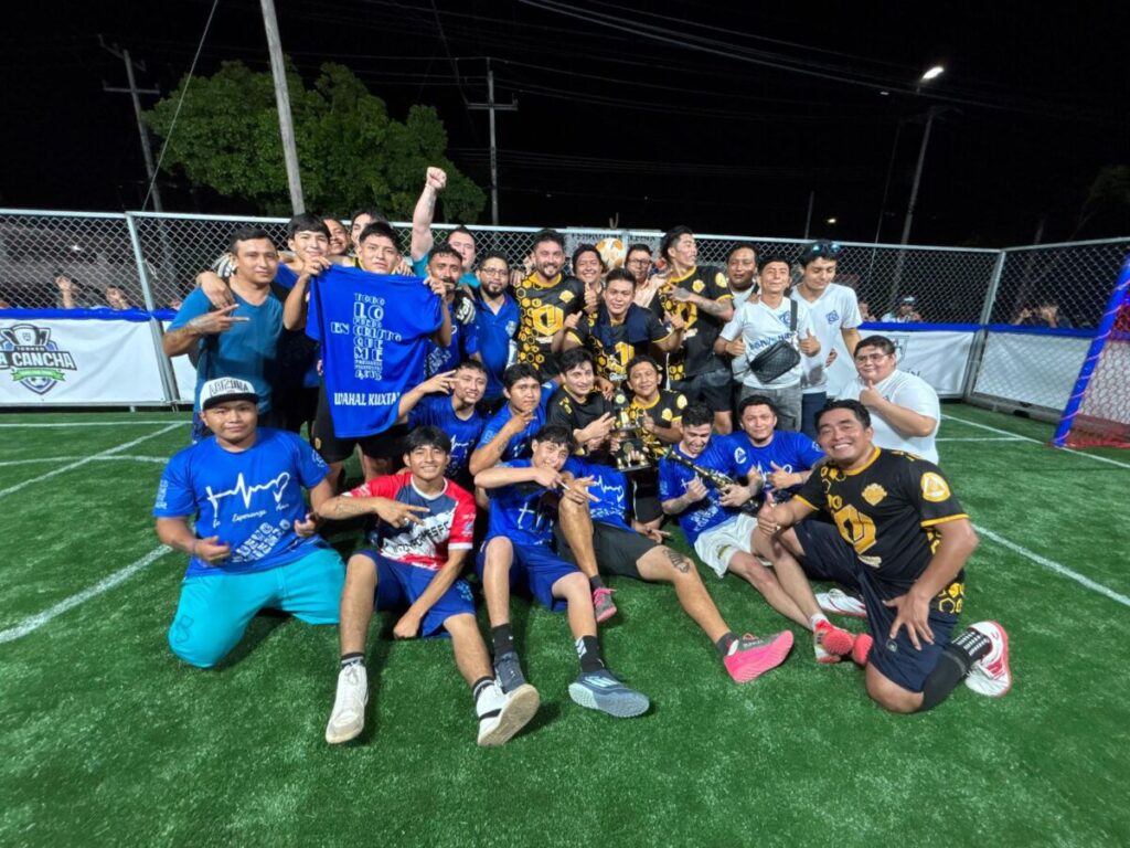Edwin Bojórquez realiza torneo de fútbol “Prevención y tratamiento contra las adicciones y salud mental” en Kanasín