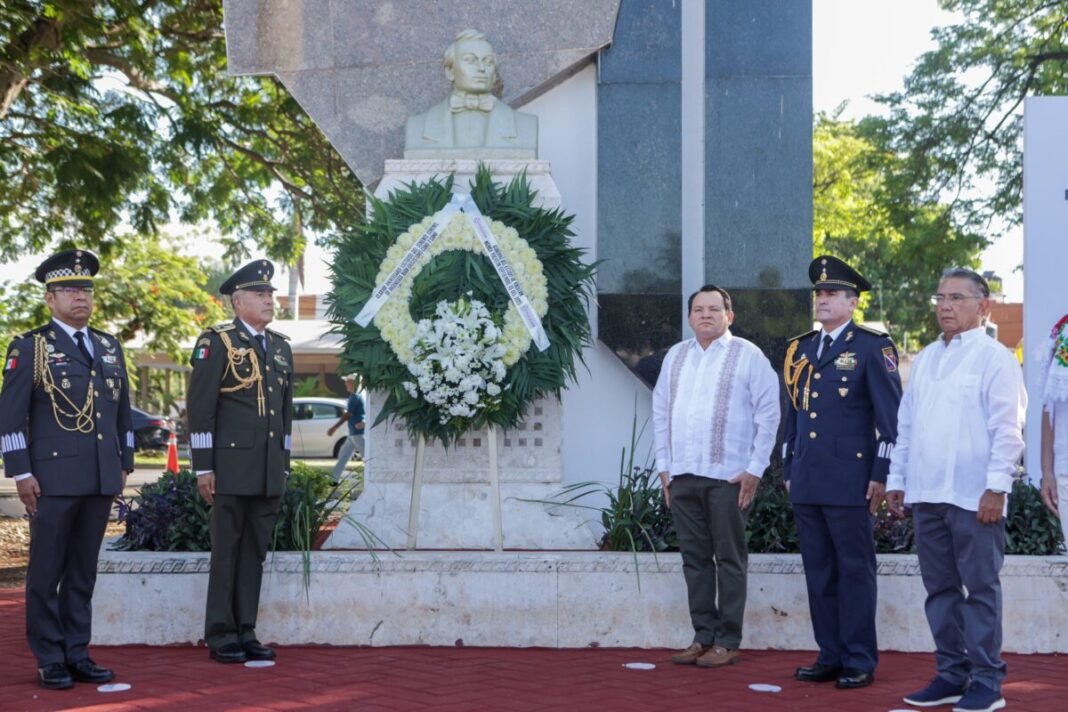Joaquín Díaz Mena conmemora el 178 aniversario de los Niños Héroes de Chapultepec