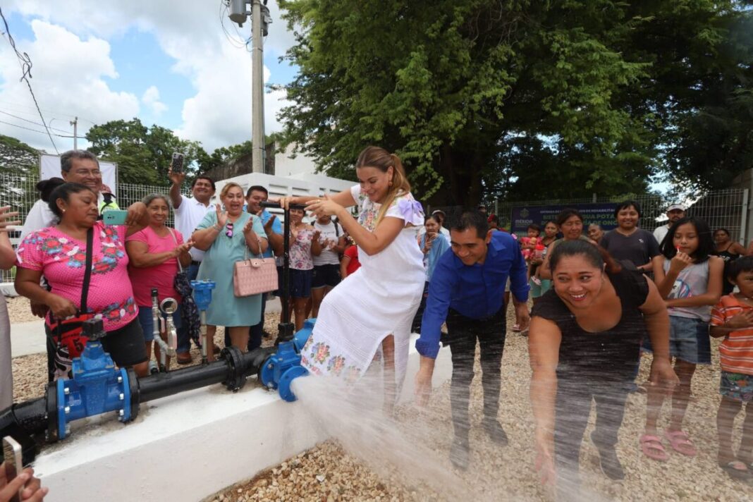 La alcaldesa Cecilia Patrón continúa con la mejoras del agua potable en las comisarías
