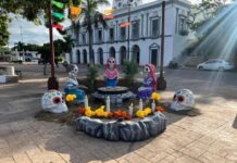 Vandalizan decoración del Día de Muertos en Progreso, Yucatán