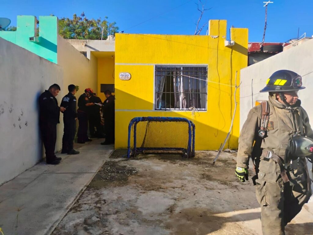 Se registra explosión de un tanque de gas en Santa Ana, Kanasín