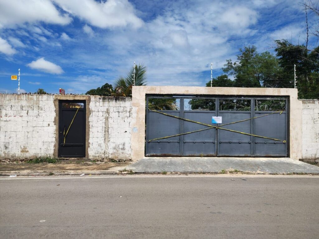 Clausuran la construcción de la gasolinera en la Amalia Solórzano de Kanasín