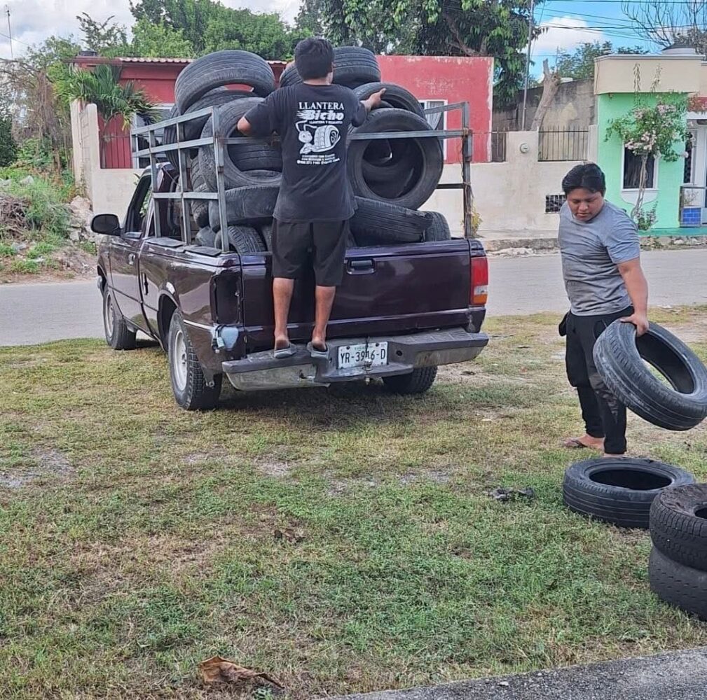 Llantatón Kanasín Edwin Bojórquez Centro de Acopio.