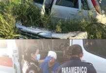 Se registra fuerte choque vial la carretera Mérida-Cancún, hay varios heridos