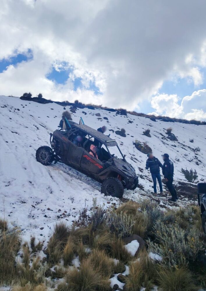 Decomisan vehículo tipo Razer por daños a la flora en el Nevado de Toluca, Edomex