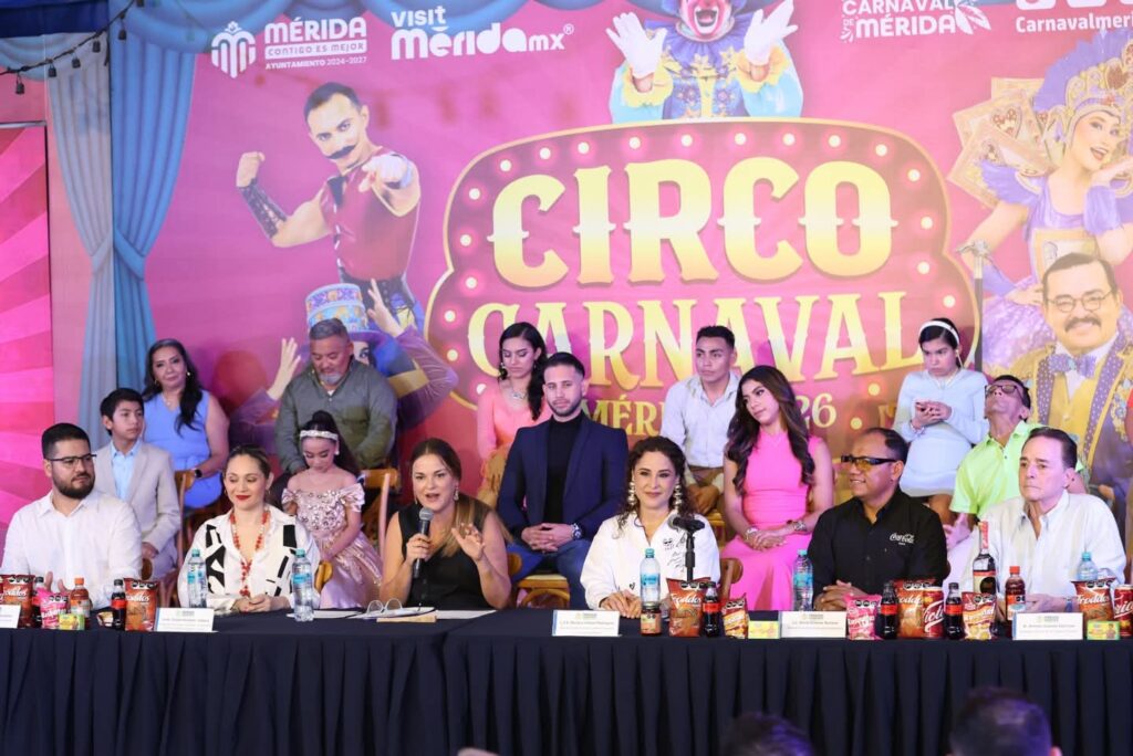 Estos son los artistas que encenderán el Circo Carnaval Mérida 2026.