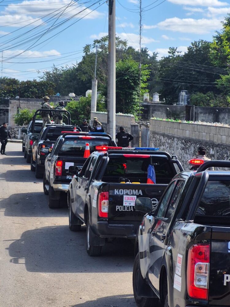 Policía Municipal de Umán trabaja de manera continúa para garantizar más seguridad 