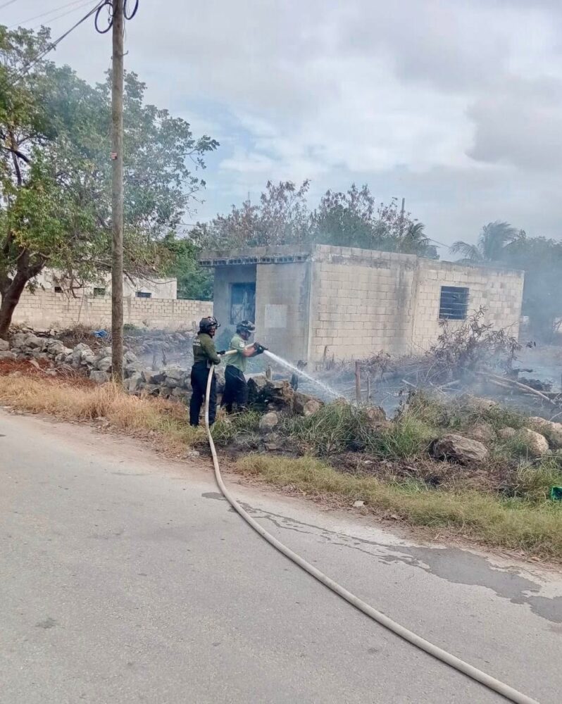 Se registran 17 incendios en Kanasín. todos fueron controlados