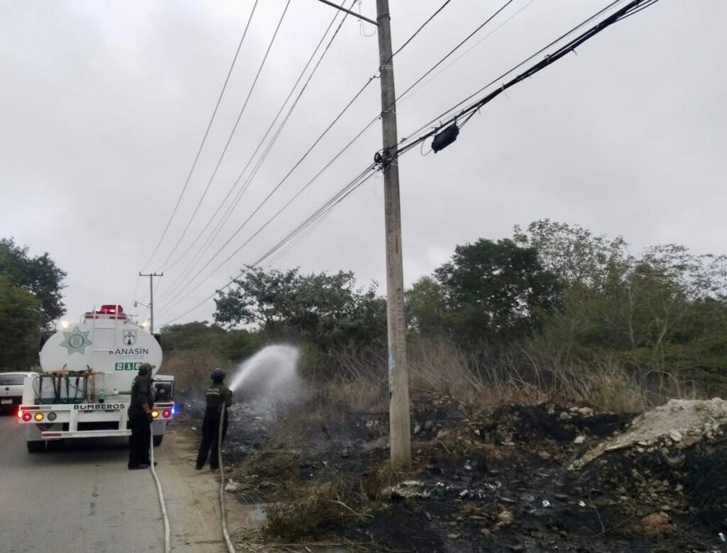 Se registran 17 incendios en Kanasín. todos fueron controlados