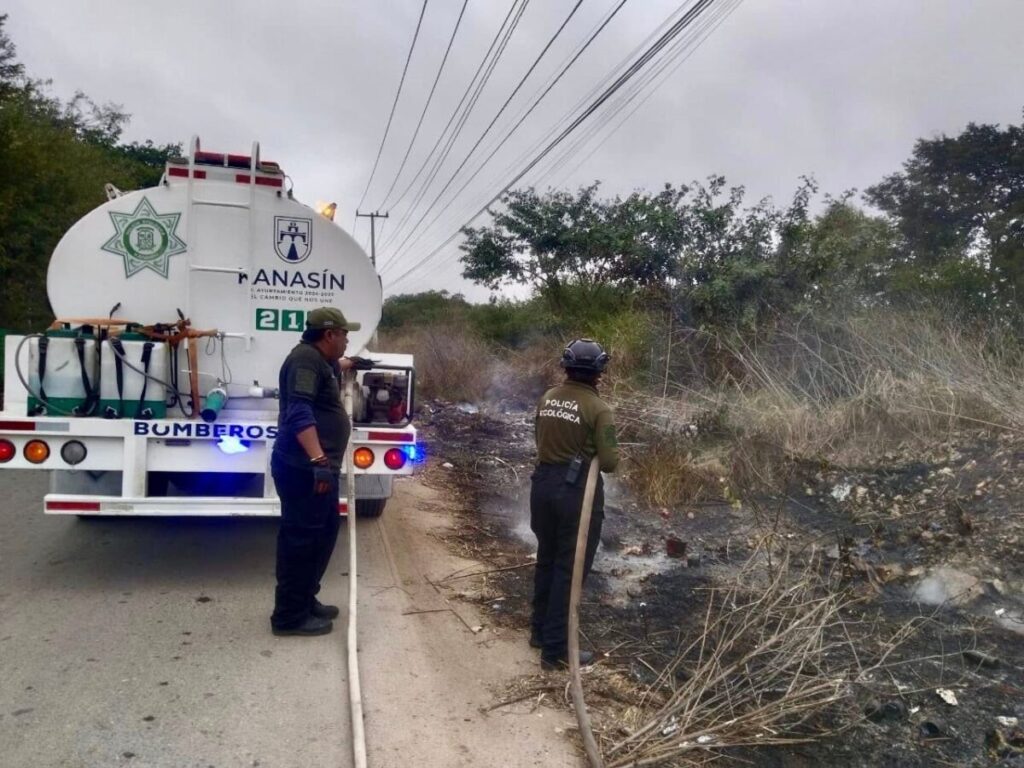 Se registran 17 incendios en Kanasín. todos fueron controlados