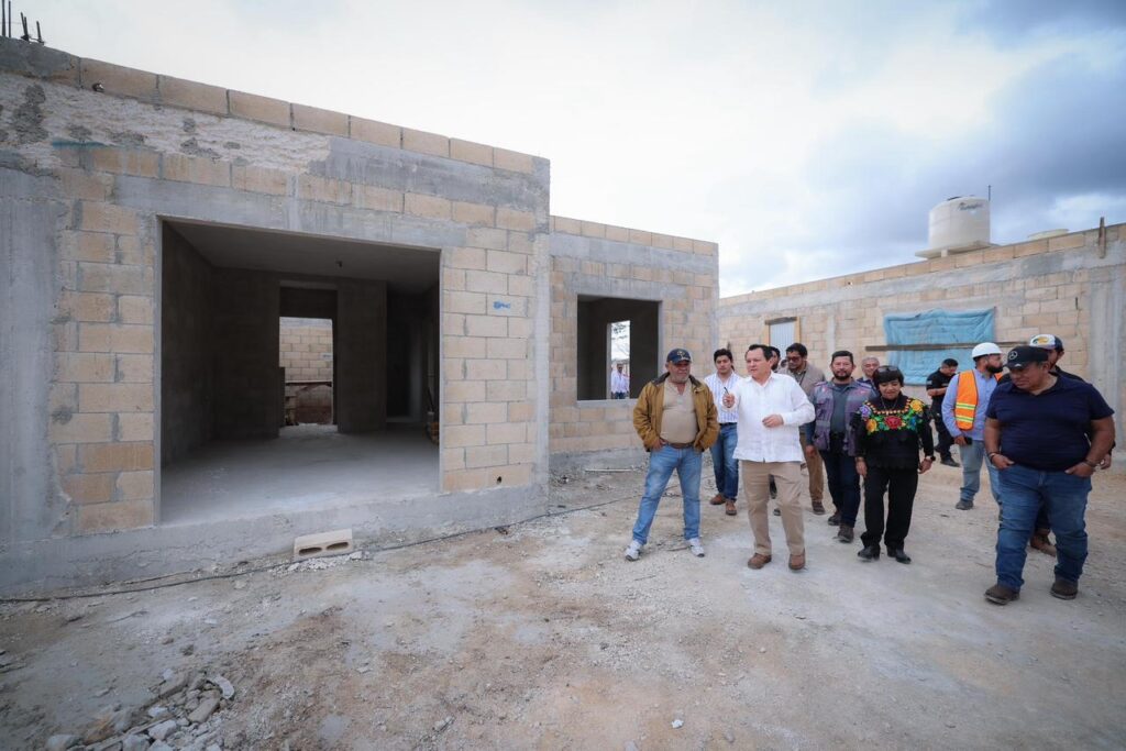 Gira de supervisión del Programa de Vivienda para el Bienestar en Yucatán