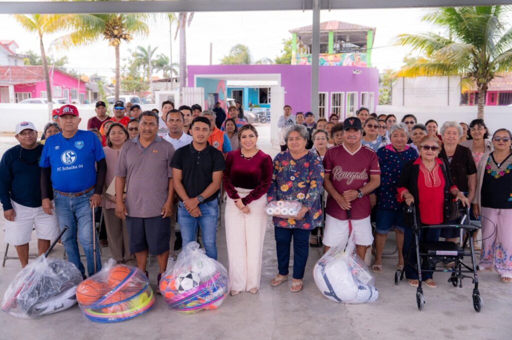 DIF Yucatán realiza jornada “Renacer con Amor en Comunidad” con apoyo deportivo y de movilidad en San Felipe