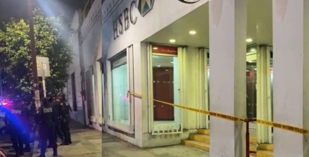 Detienen a persona tras intento de robo en el Banco HSBC de Progreso, Yucatán