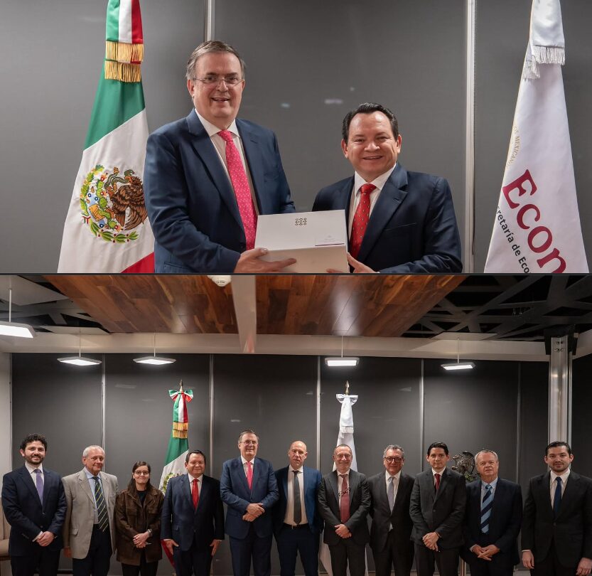 El Gobernador Joaquín Díaz Mena fortalece agenda económica con Secretario de Economía Marcelo Ebrard