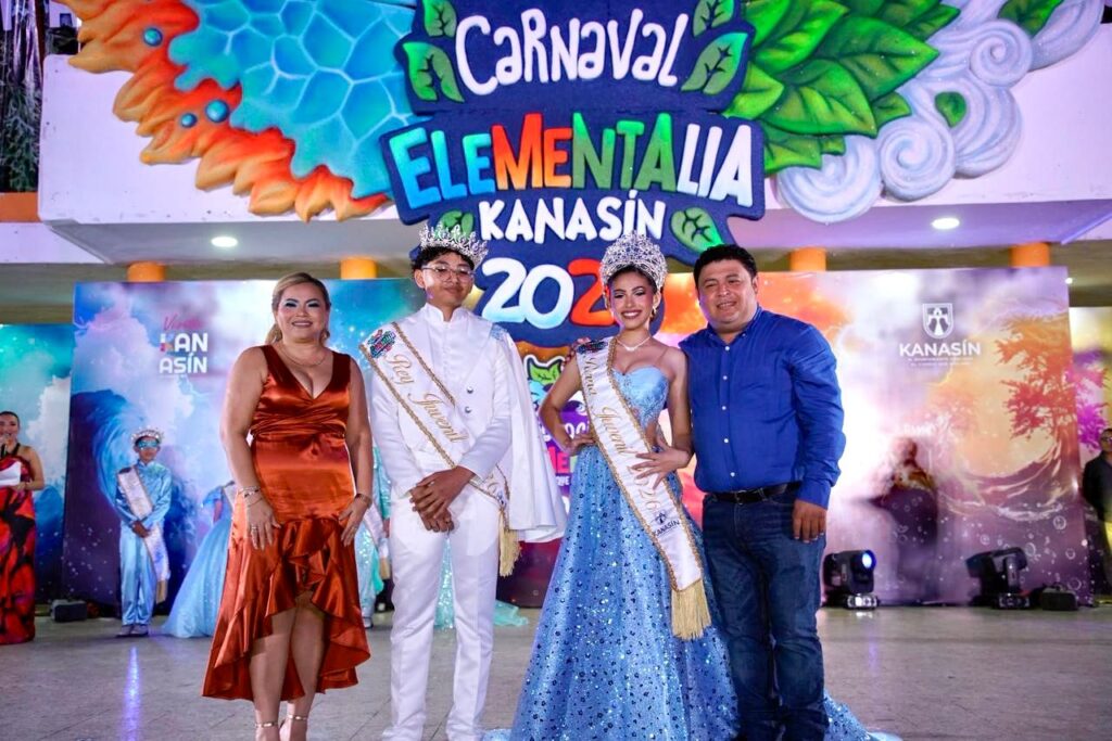 Coronación de los soberanos del Carnaval de Kanasín 2026 Elementalia