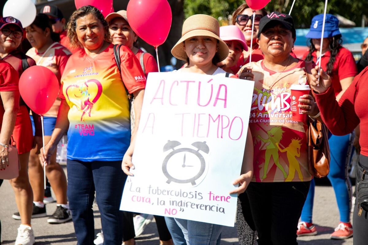 Umán fortalece la prevención con caminata por el "Día Mundial de la Lucha contra la Tuberculosis"