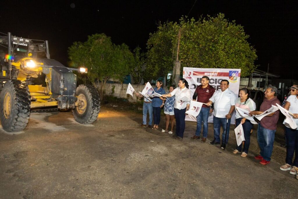 El Plan de Bienestar de Kenia Sauri llega a las calles de la colonia San Felipe