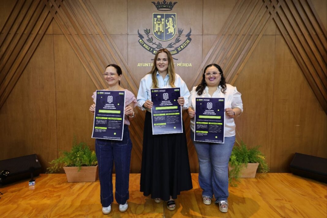 Cecilia Patrón Laviada presenta primer programa universitario del Ayuntamiento de Mérida para mujeres meridanas