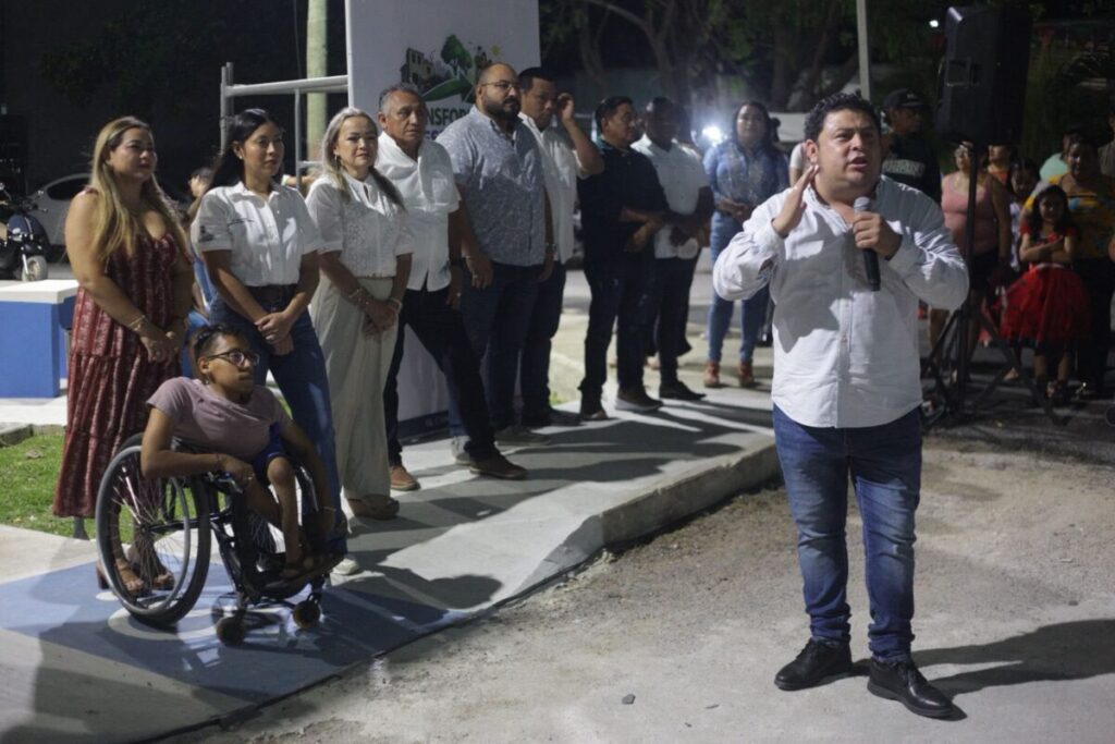 El alcalde Edwin Bojórquez entregan nuevo parque en Cerritos Mulchechén para fortalecer la convivencia familiar