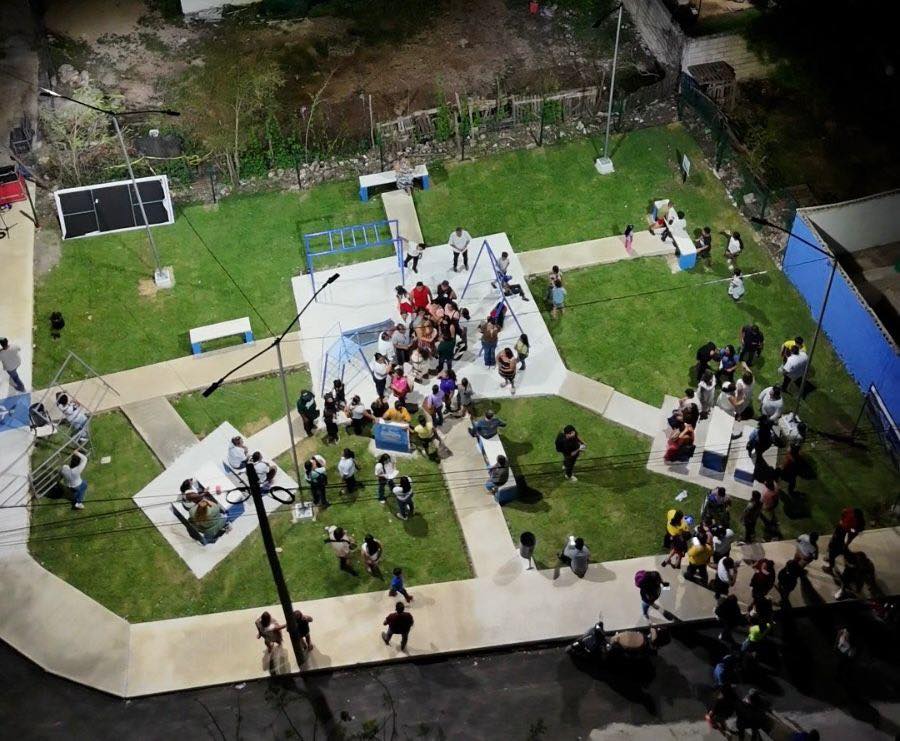 El alcalde Edwin Bojórquez entregan nuevo parque en Cerritos Mulchechén para fortalecer la convivencia familiar
