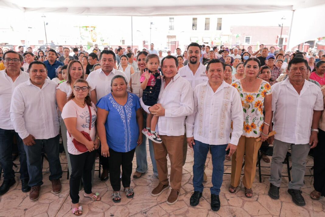 El Gobernador Joaquín Díaz Mena entrega parques y fortalece espacios públicos en Baca, Yucatán