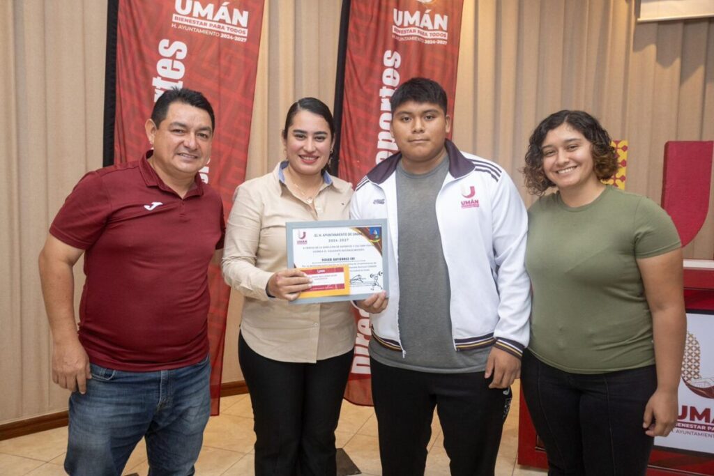 Kenia Walldina Sauri encabeza el primer abanderamiento de atletas umanenses rumbo a la Olimpiada Nacional 2026
