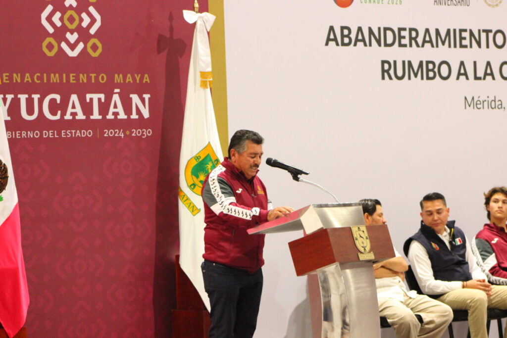 Abanderan a delegación yucateca rumbo a la Olimpiada Nacional Conade 2026 / Joaquín Díaz Mena