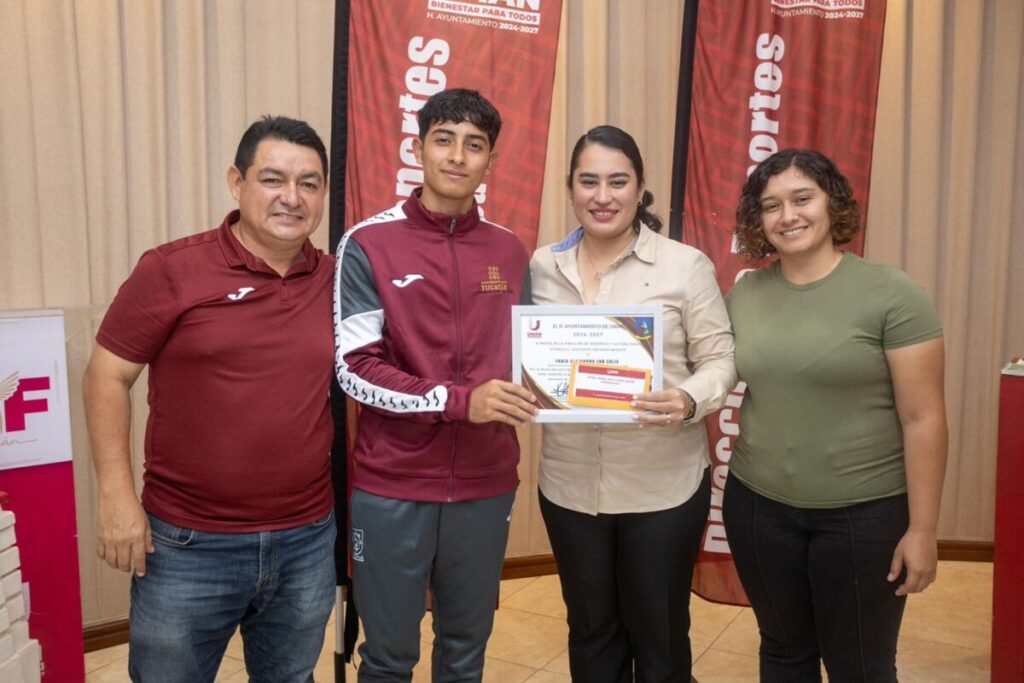 Kenia Walldina Sauri encabeza el primer abanderamiento de atletas umanenses rumbo a la Olimpiada Nacional 2026