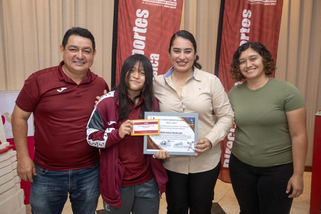 Kenia Walldina Sauri encabeza el primer abanderamiento de atletas umanenses rumbo a la Olimpiada Nacional 2026